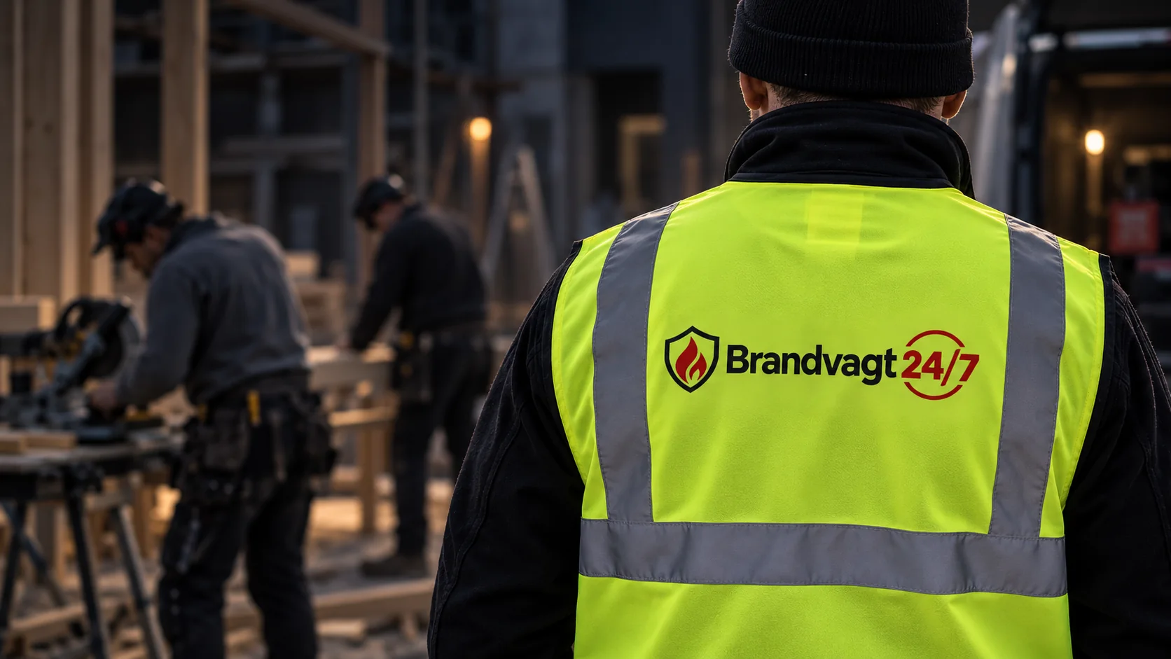 Brandvagt ved varmt arbejde på arbejdssted